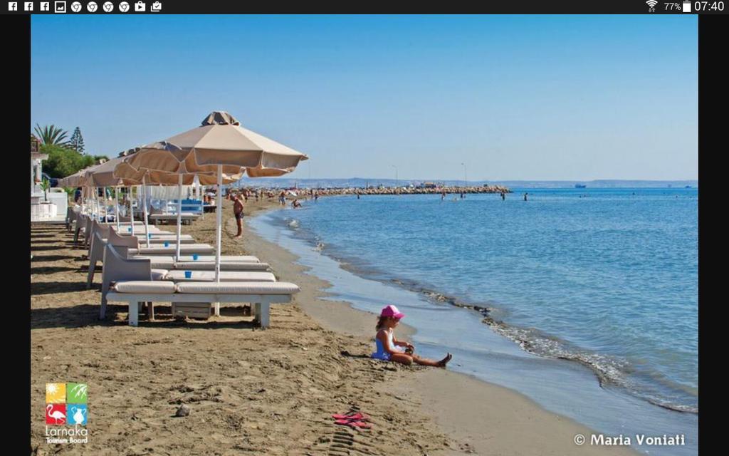 Panikos Beach Apartment I Lárnaka Eksteriør bilde